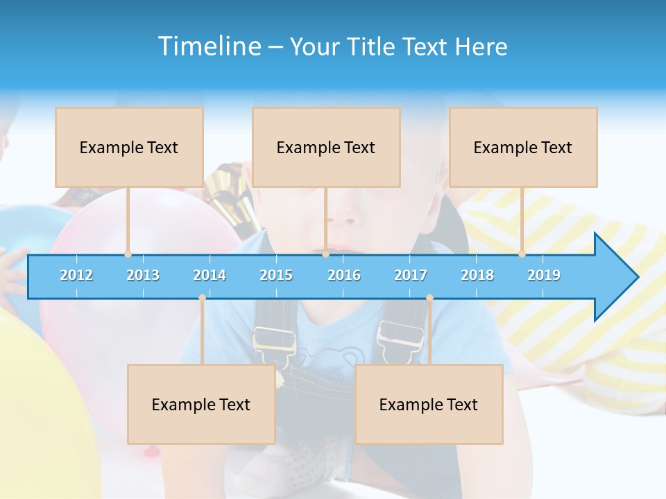 Surprised Together Balloon PowerPoint Template