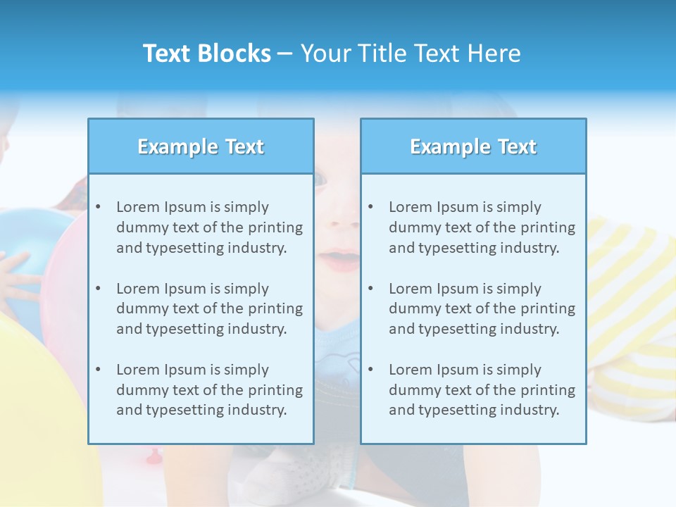 Surprised Together Balloon PowerPoint Template