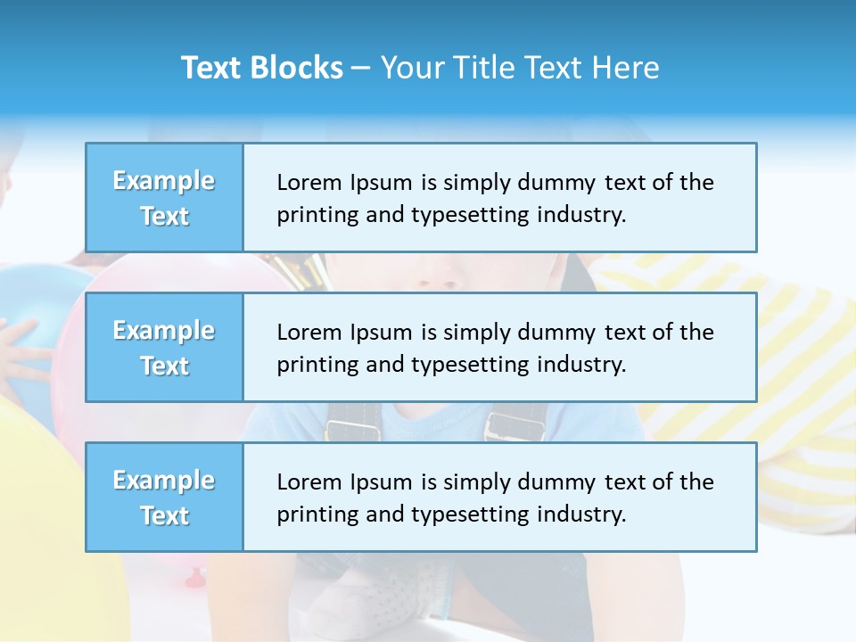 Surprised Together Balloon PowerPoint Template