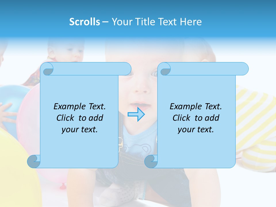 Surprised Together Balloon PowerPoint Template