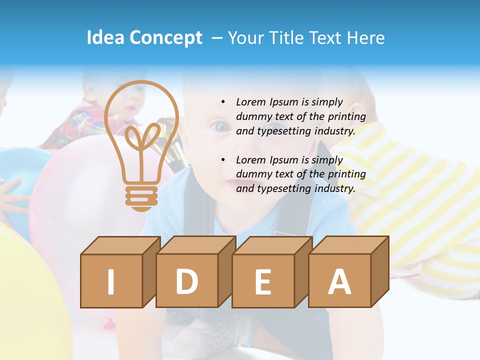 Surprised Together Balloon PowerPoint Template