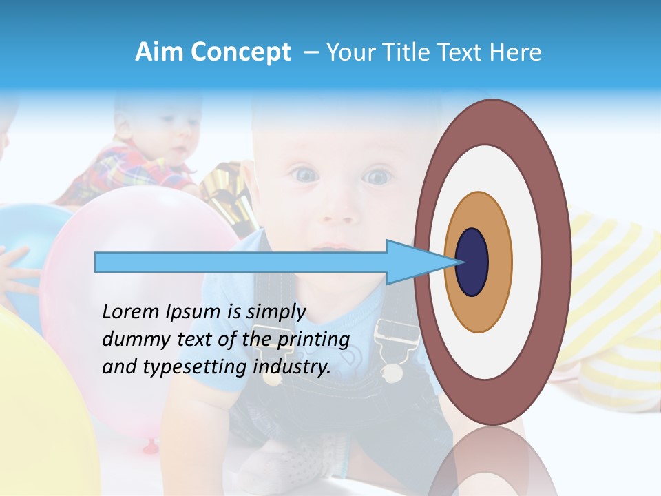 Surprised Together Balloon PowerPoint Template