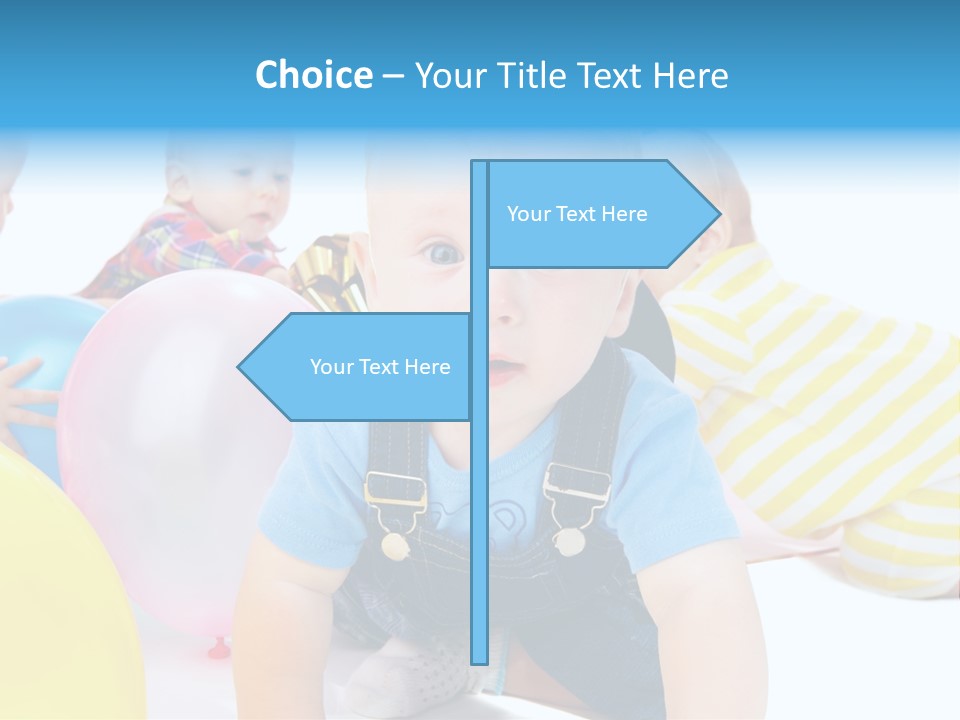 Surprised Together Balloon PowerPoint Template