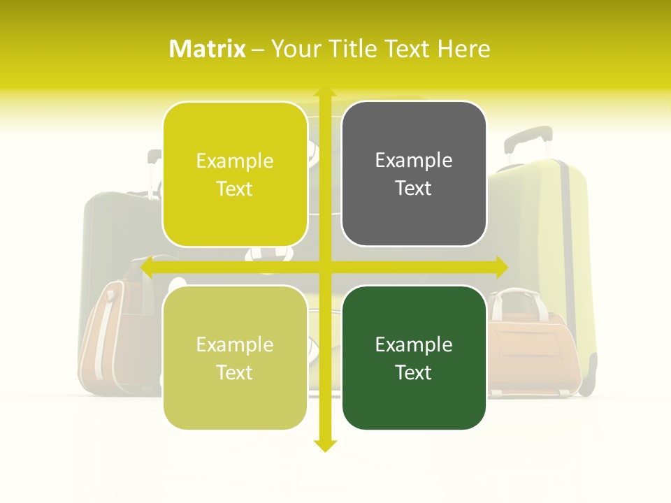 Business Luggage Trip PowerPoint Template