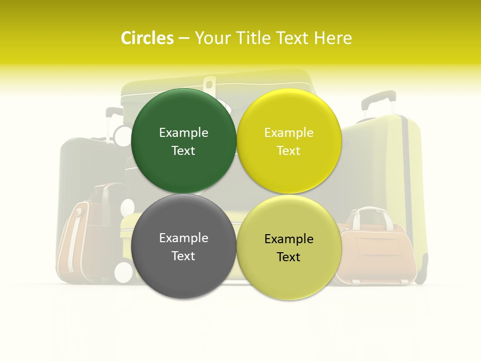 Business Luggage Trip PowerPoint Template