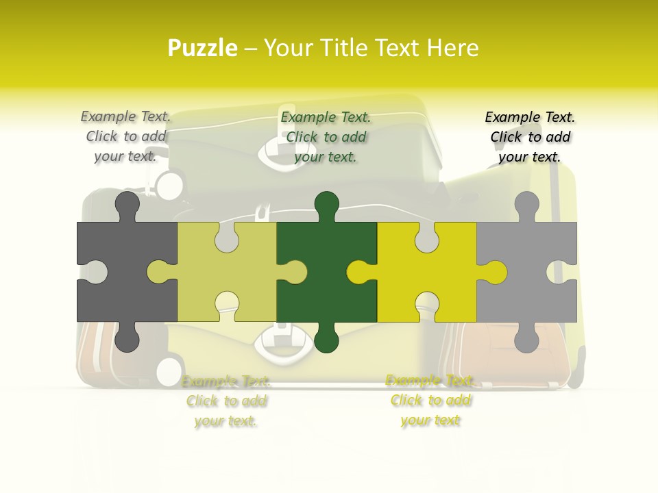 Business Luggage Trip PowerPoint Template