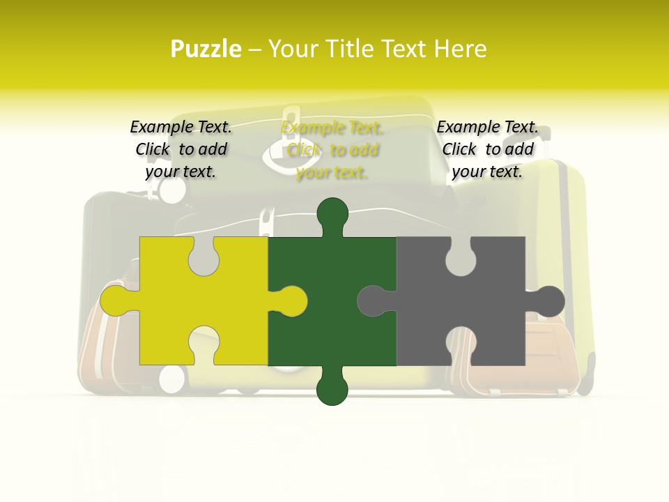 Business Luggage Trip PowerPoint Template