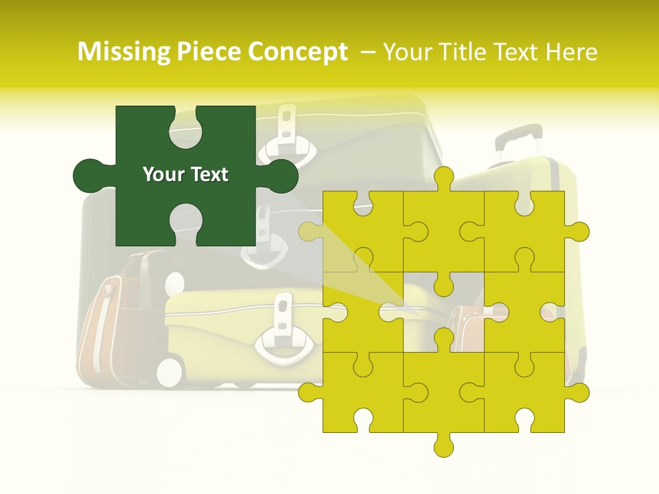 Business Luggage Trip PowerPoint Template