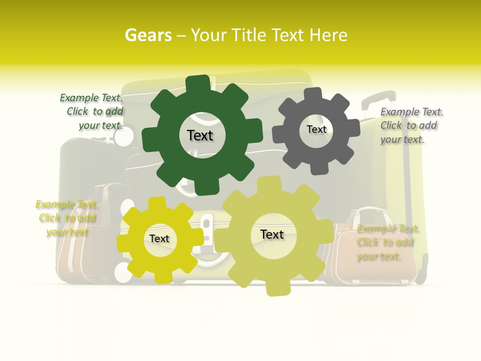 Business Luggage Trip PowerPoint Template