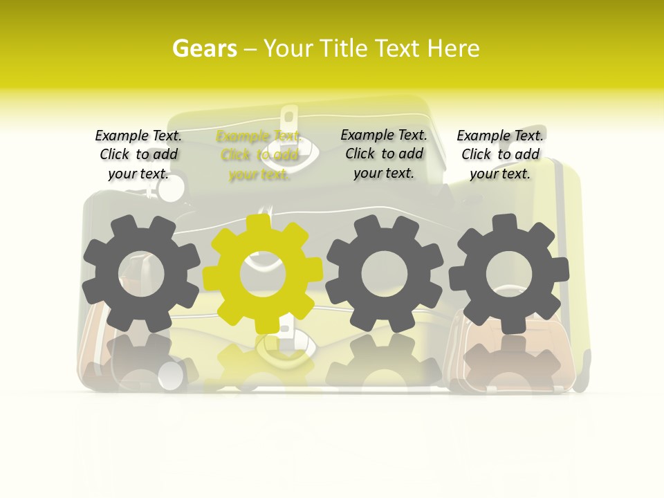 Business Luggage Trip PowerPoint Template