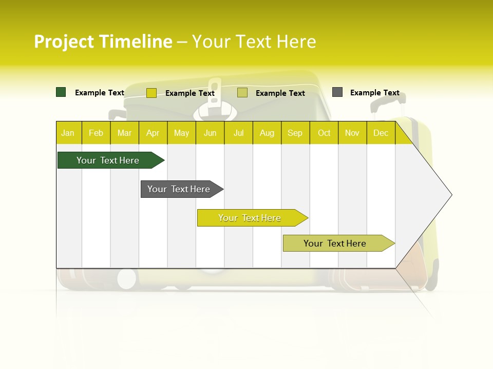 Business Luggage Trip PowerPoint Template
