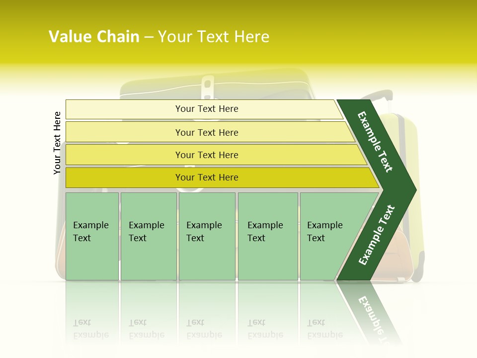 Business Luggage Trip PowerPoint Template