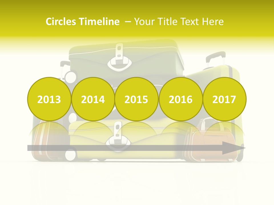 Business Luggage Trip PowerPoint Template