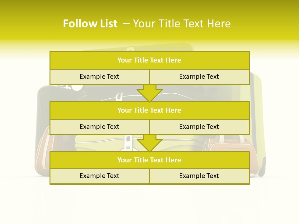 Business Luggage Trip PowerPoint Template