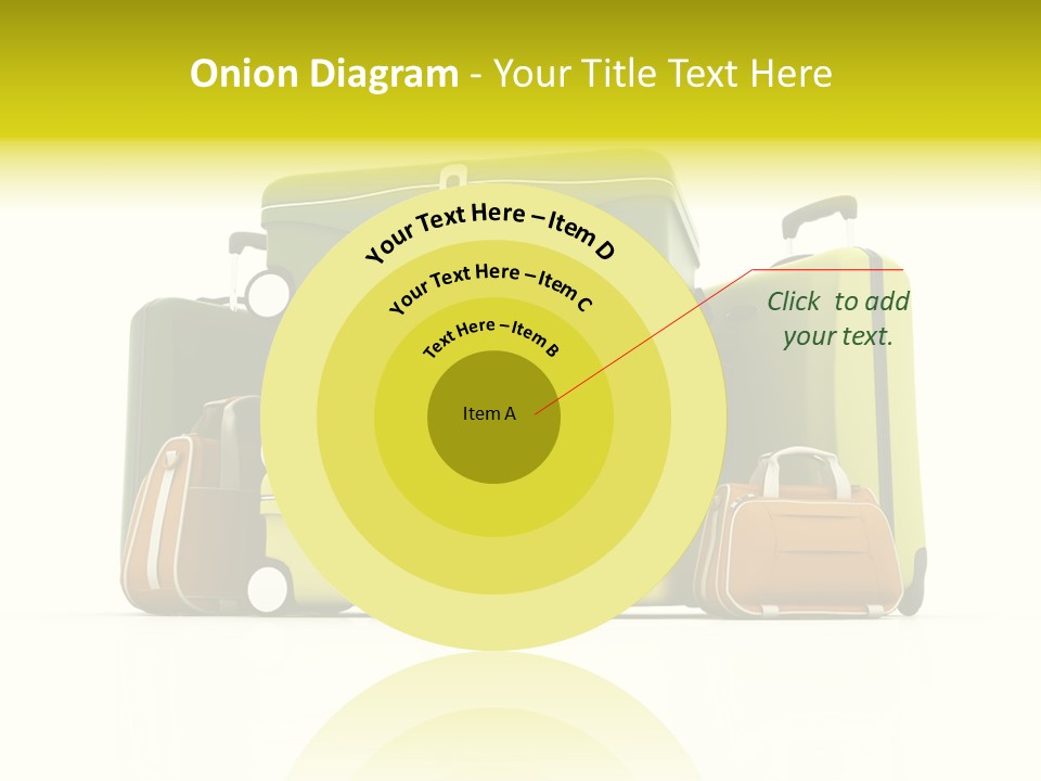 Business Luggage Trip PowerPoint Template