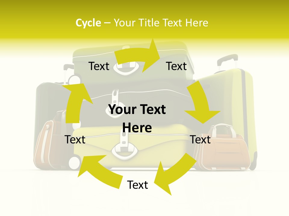 Business Luggage Trip PowerPoint Template