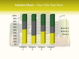 Business Luggage Trip PowerPoint Template