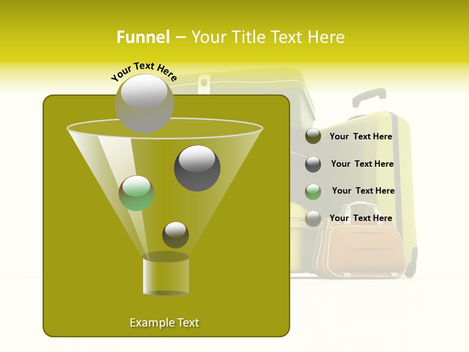 Business Luggage Trip PowerPoint Template