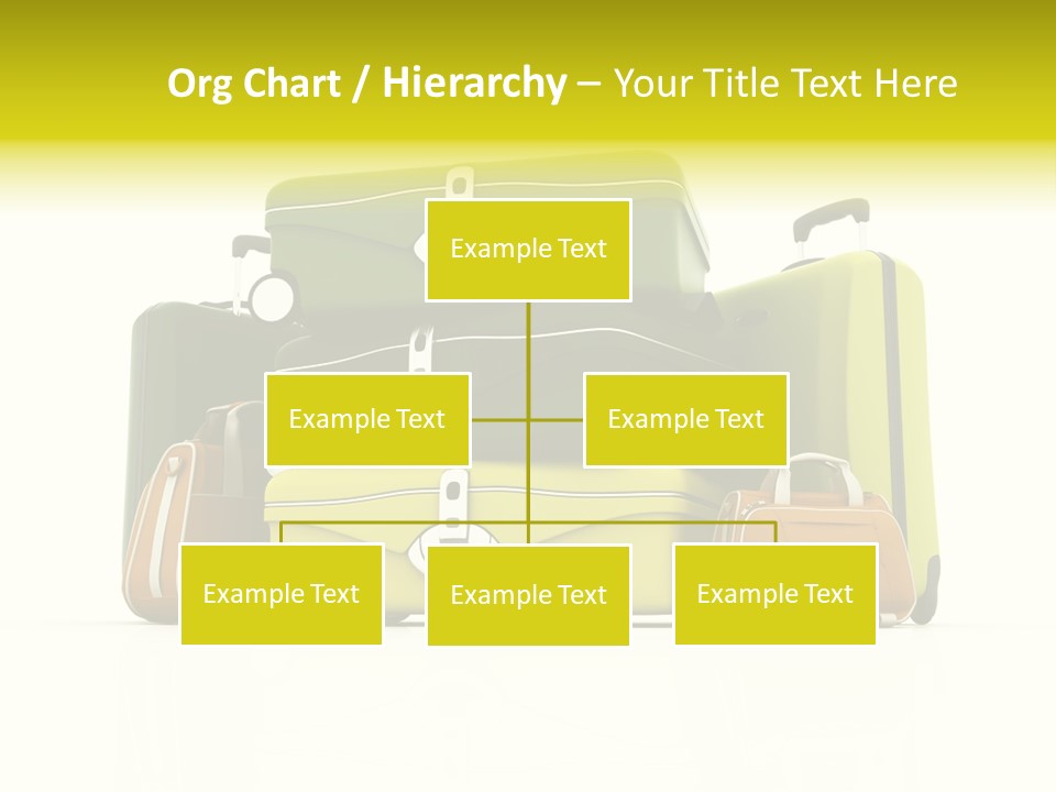 Business Luggage Trip PowerPoint Template