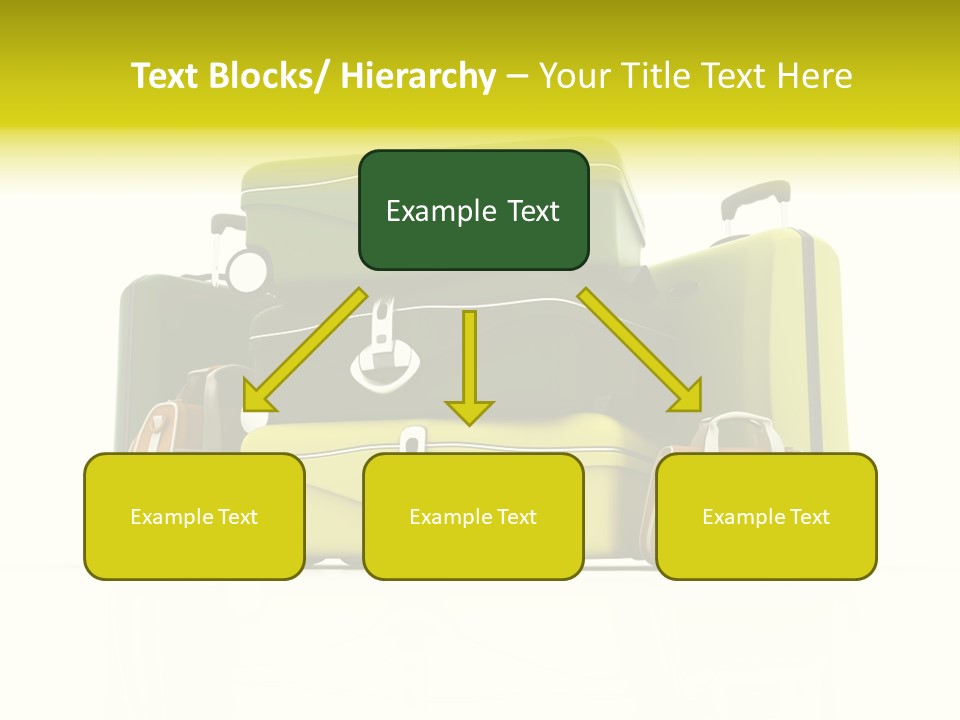 Business Luggage Trip PowerPoint Template