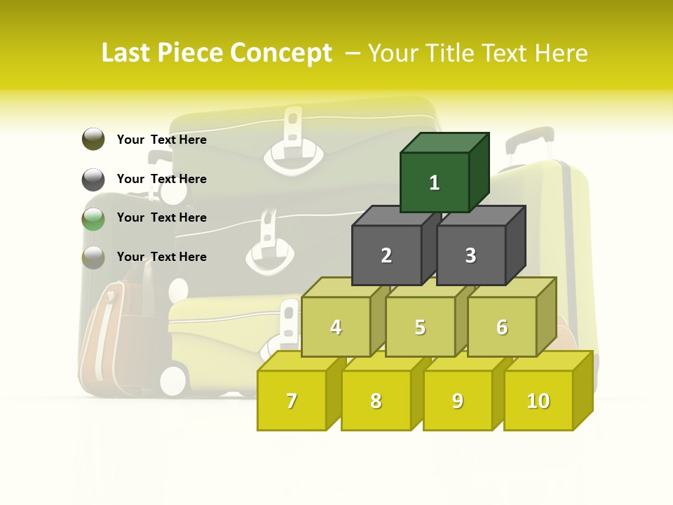 Business Luggage Trip PowerPoint Template