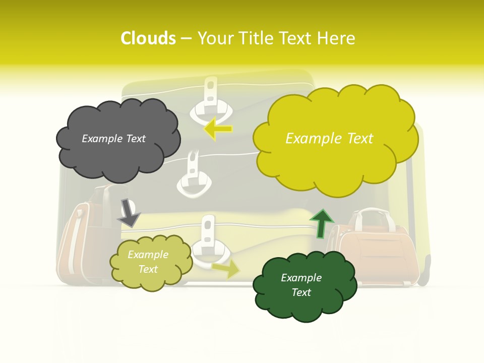 Business Luggage Trip PowerPoint Template
