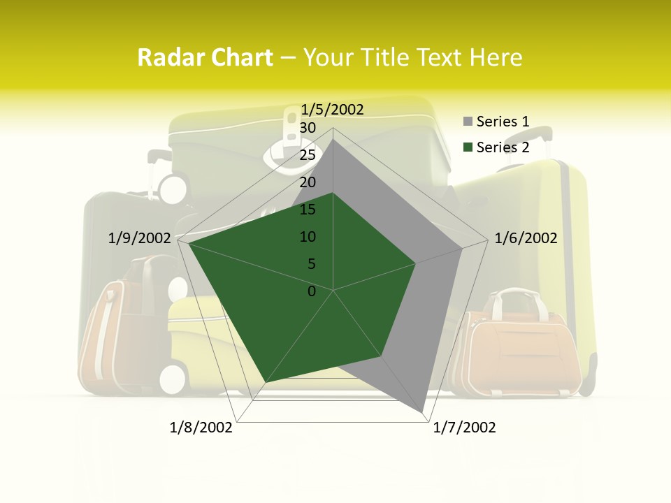 Business Luggage Trip PowerPoint Template
