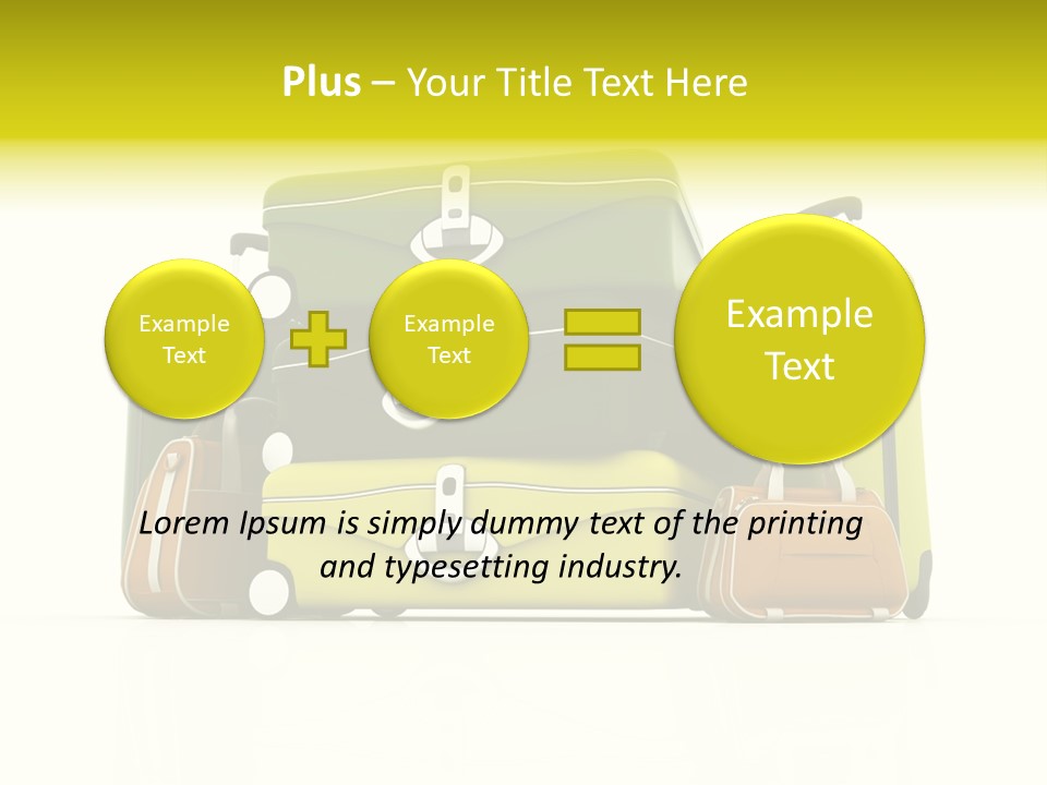 Business Luggage Trip PowerPoint Template