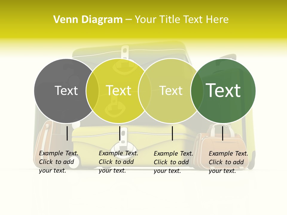 Business Luggage Trip PowerPoint Template