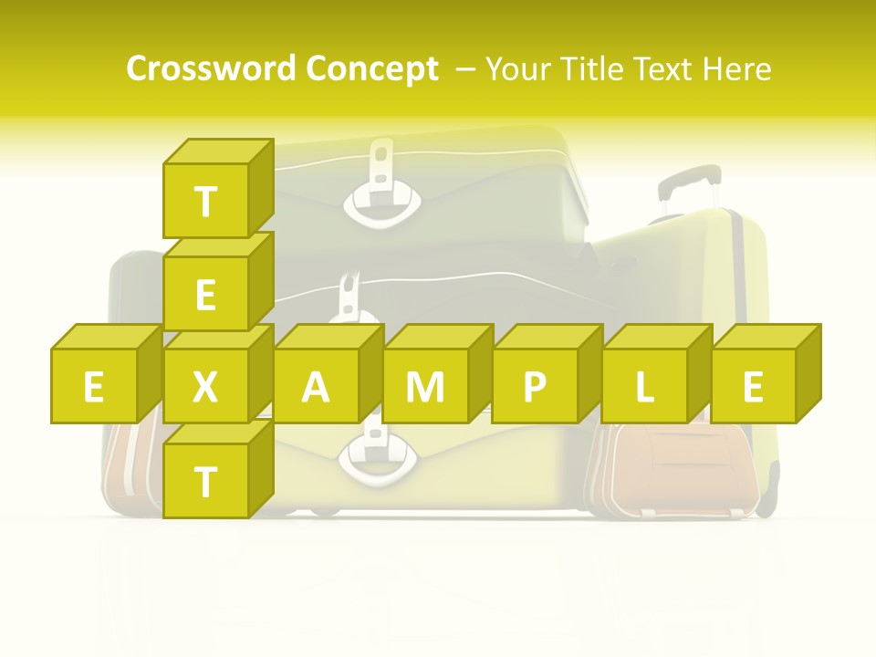 Business Luggage Trip PowerPoint Template