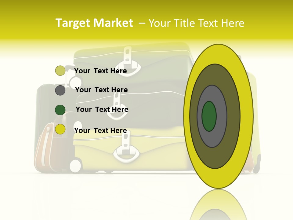 Business Luggage Trip PowerPoint Template