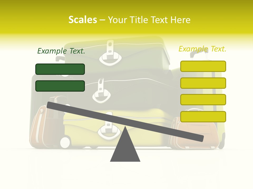 Business Luggage Trip PowerPoint Template