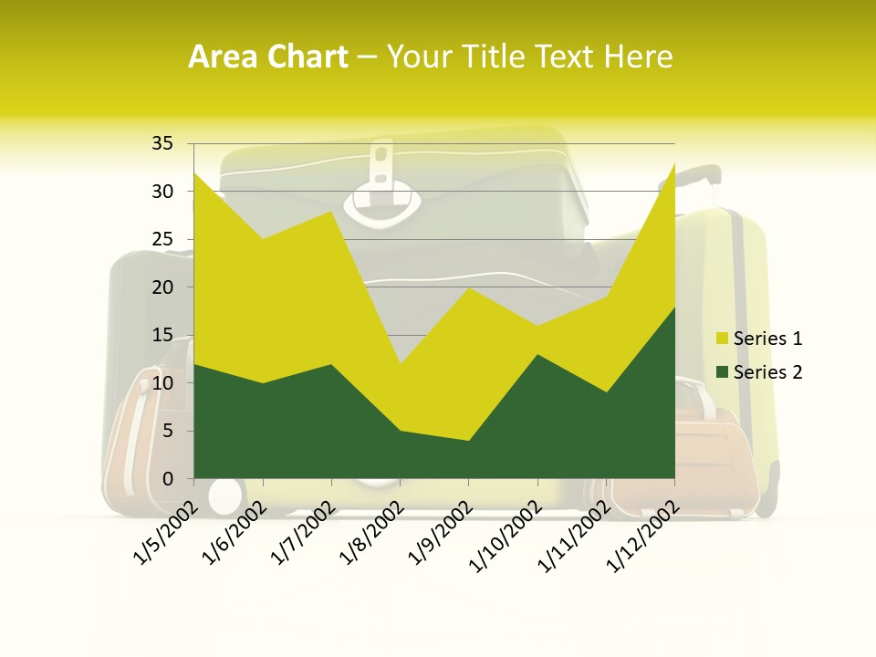 Business Luggage Trip PowerPoint Template