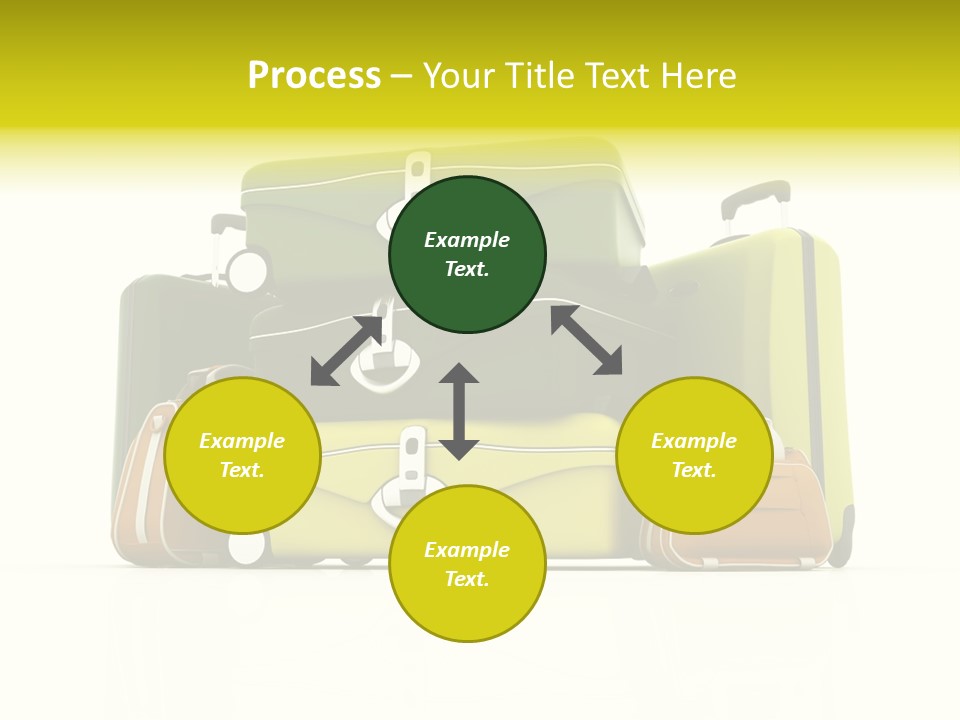 Business Luggage Trip PowerPoint Template