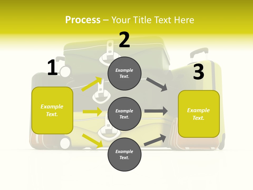 Business Luggage Trip PowerPoint Template