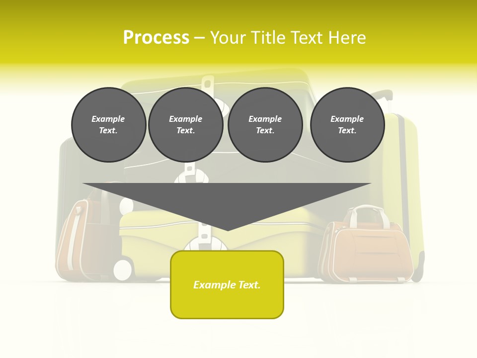 Business Luggage Trip PowerPoint Template