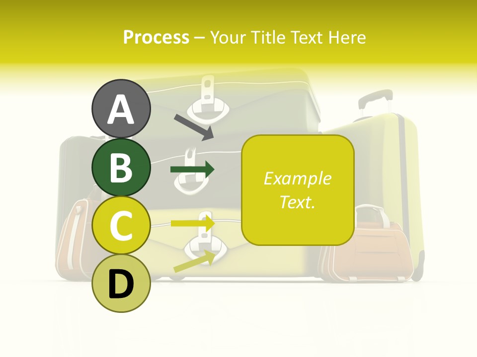Business Luggage Trip PowerPoint Template