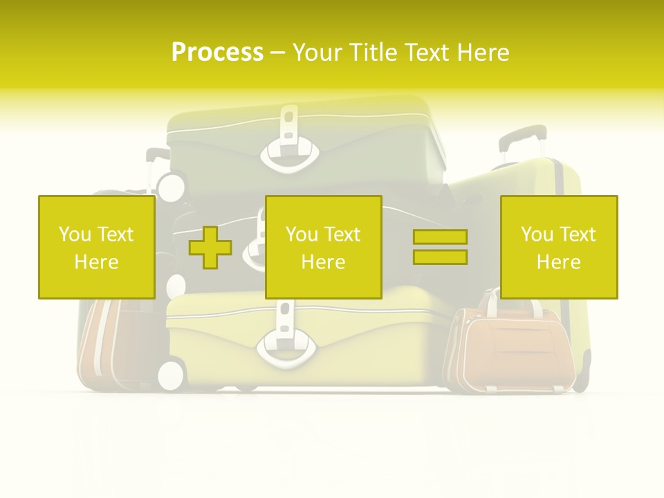 Business Luggage Trip PowerPoint Template