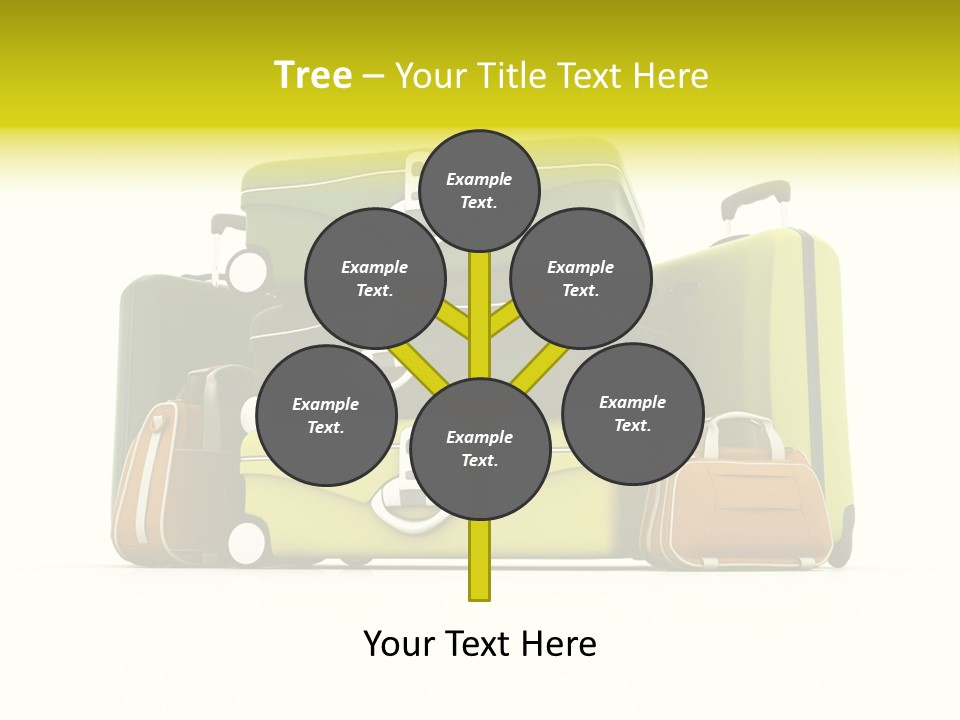 Business Luggage Trip PowerPoint Template