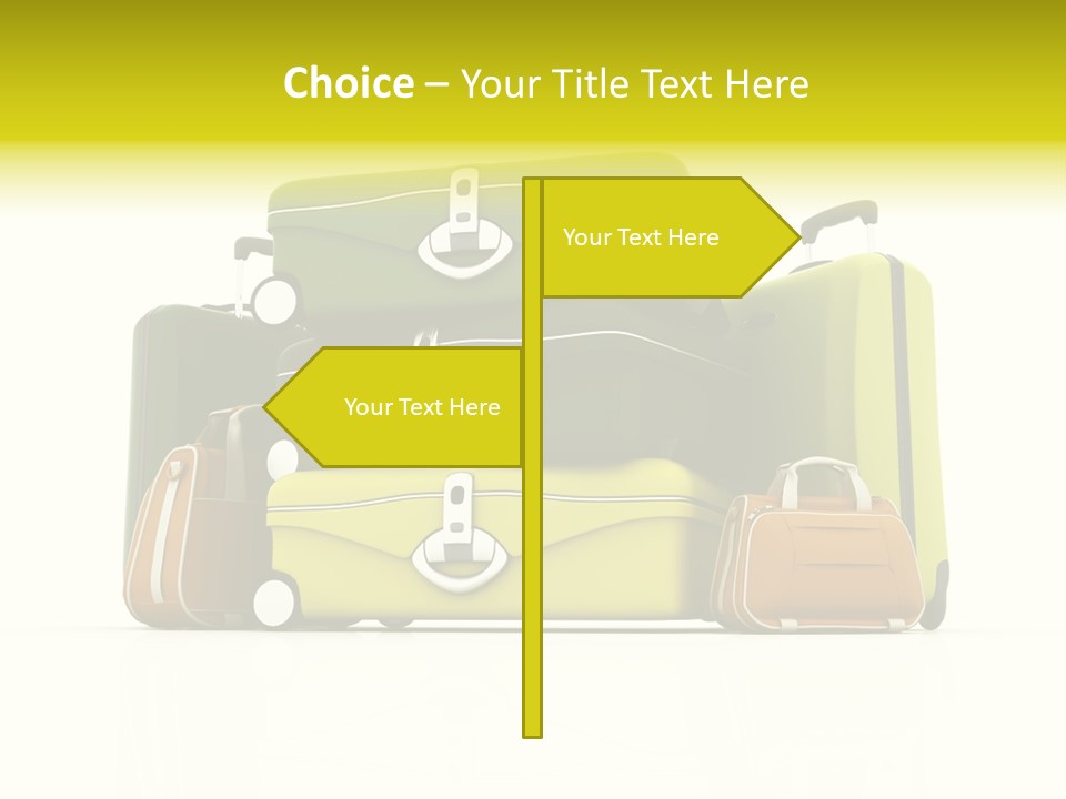 Business Luggage Trip PowerPoint Template