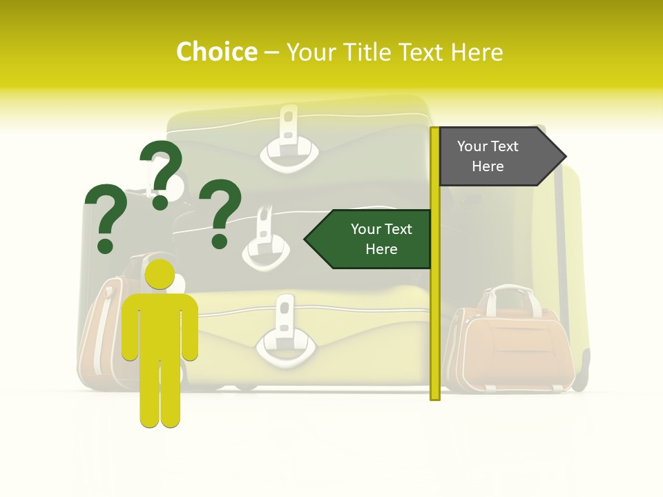 Business Luggage Trip PowerPoint Template