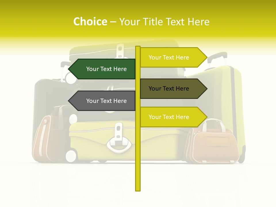 Business Luggage Trip PowerPoint Template
