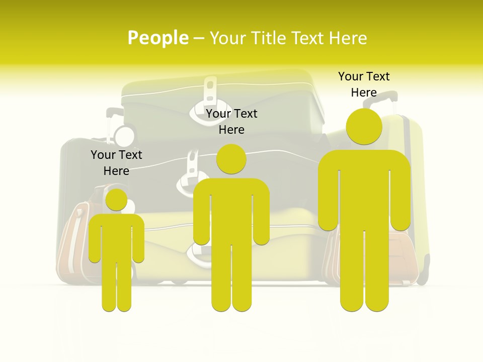 Business Luggage Trip PowerPoint Template