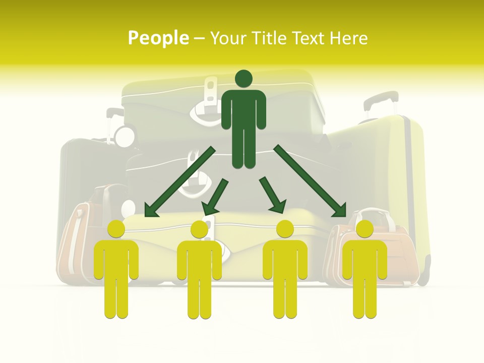 Business Luggage Trip PowerPoint Template