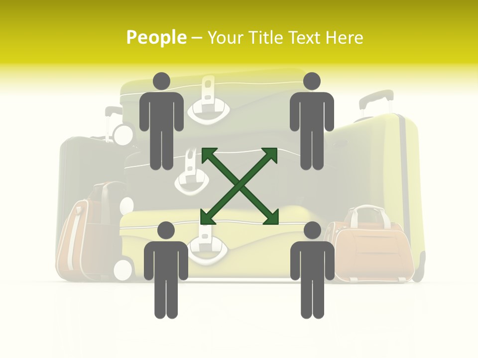 Business Luggage Trip PowerPoint Template