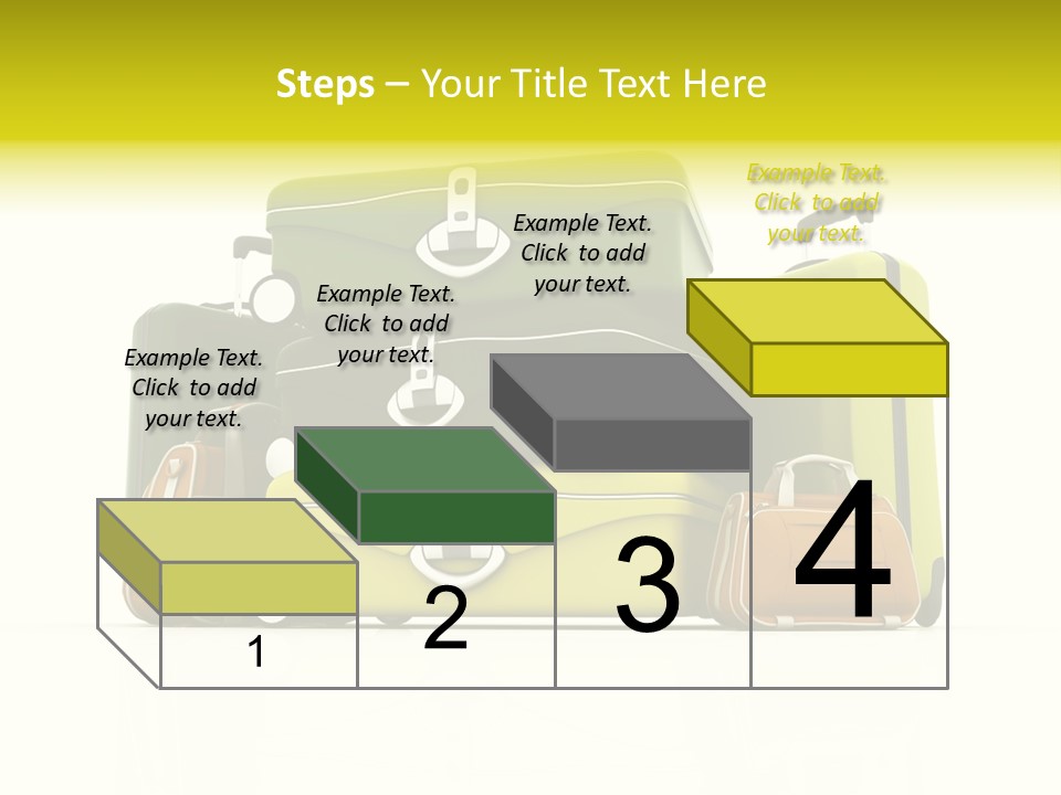 Business Luggage Trip PowerPoint Template