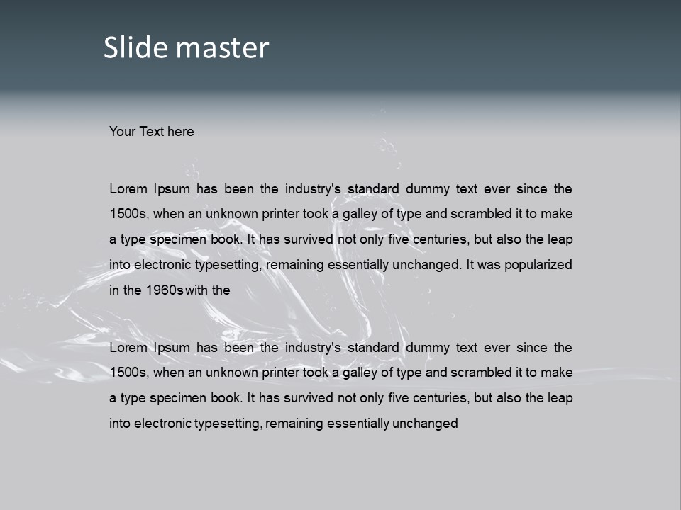 Swim Grace Wildlife PowerPoint Template