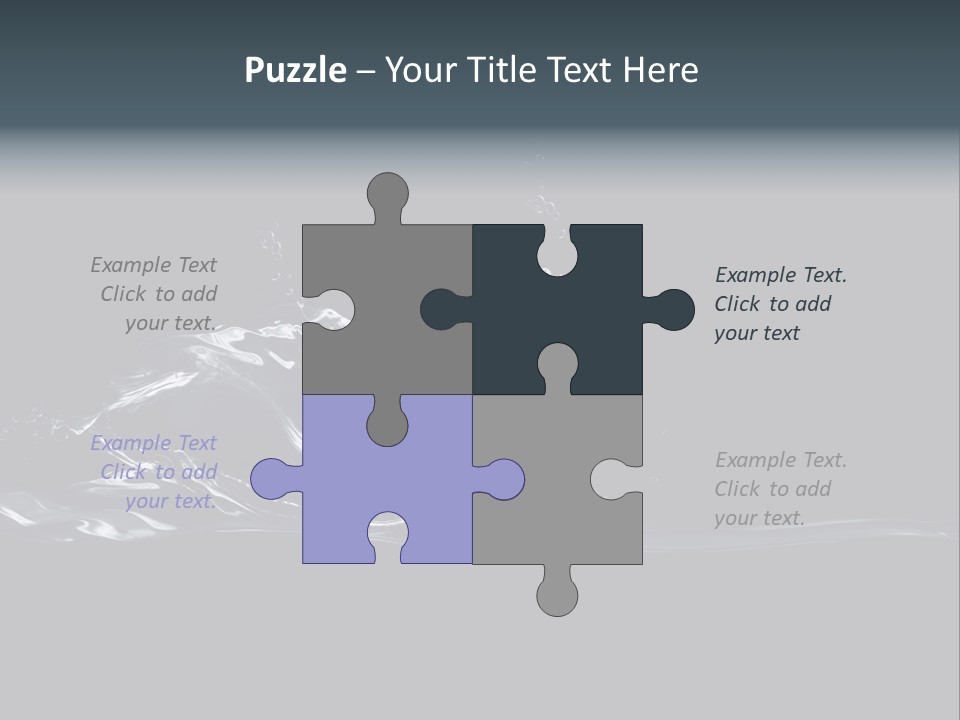 Swim Grace Wildlife PowerPoint Template