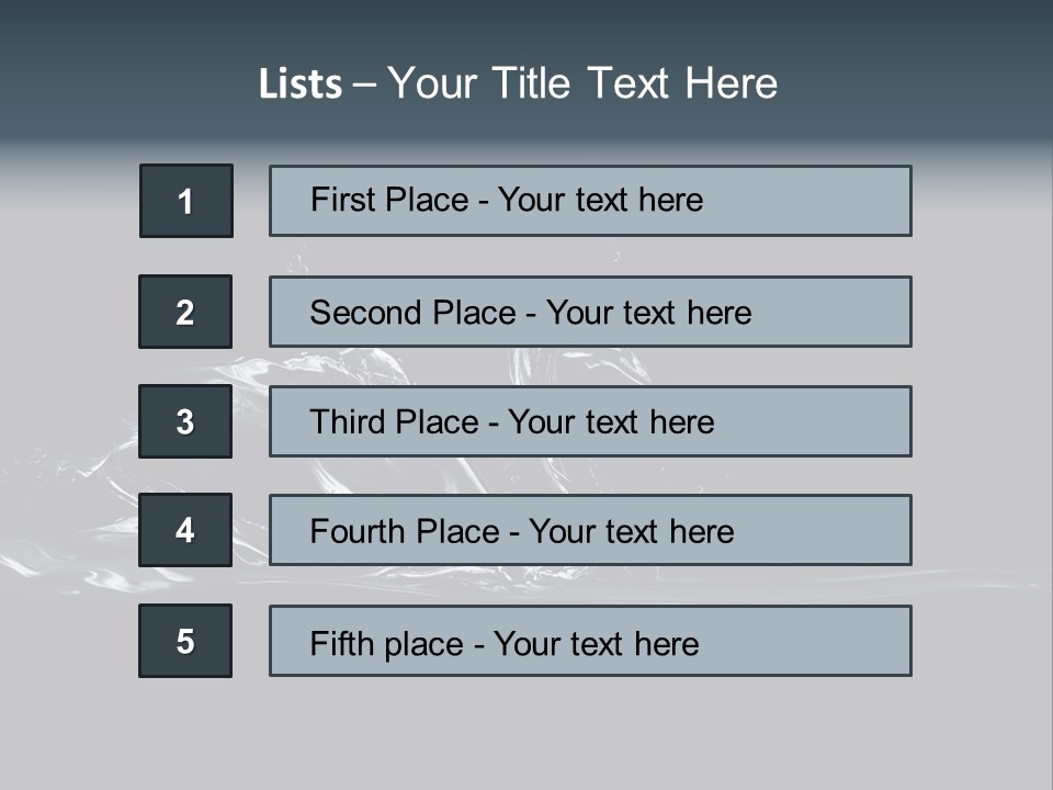 Swim Grace Wildlife PowerPoint Template
