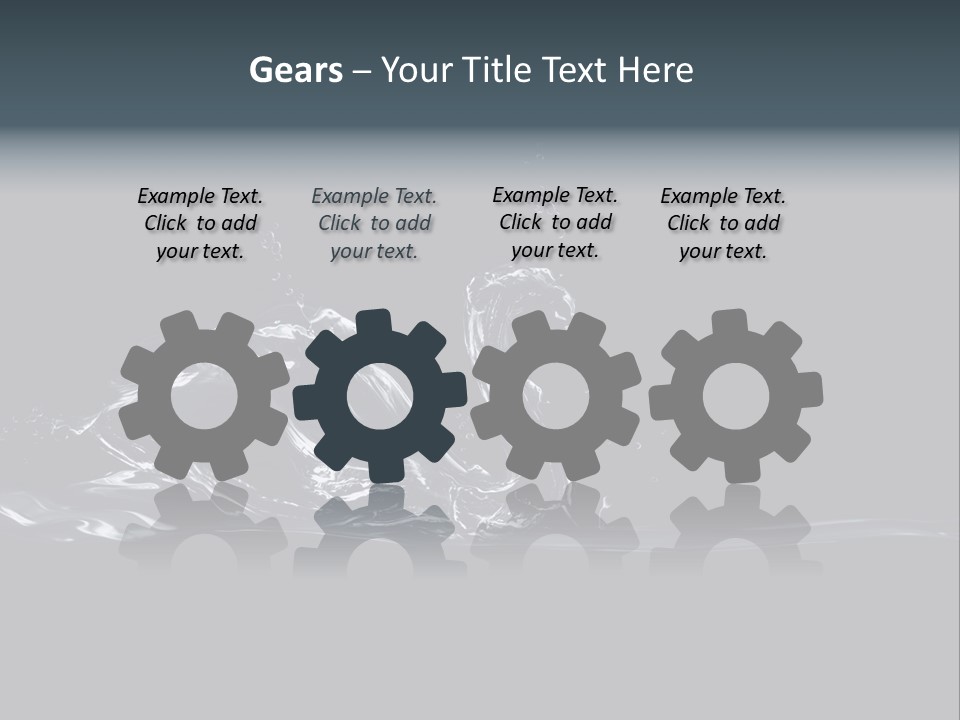 Swim Grace Wildlife PowerPoint Template